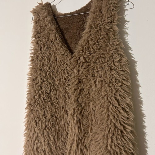Sleeveless fur brown like new