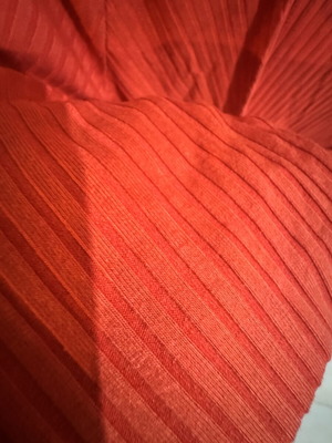 H&M open blouse, red, size M