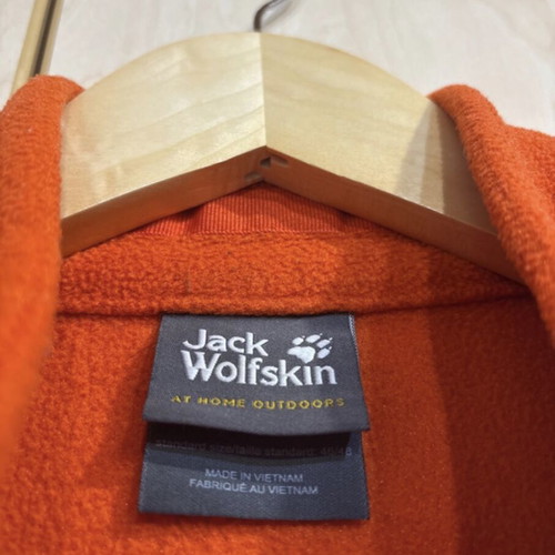 Jack Wolfskin fleece jacket like new, orange, size L