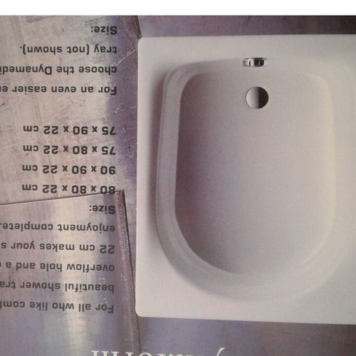 Kaldewei shower tray new, enameled steel, 22 cm depth