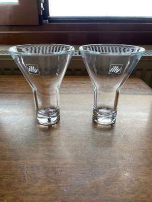Αυθεντικά ποτήρια illy για Freddo espresso καινούργια, σετ 2 τεμαχίων