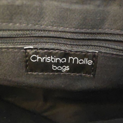 Christina Malle shoulder bag like new, embossed brown