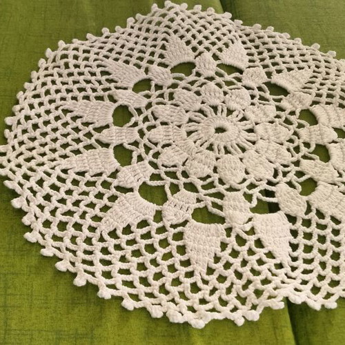 Set of 2 Handmade Crochet Doilies like new, vintage style