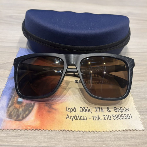 Beach Force BF07031K polarized sunglasses, black wood look