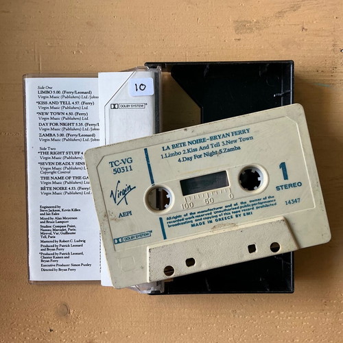 Bryan Ferry Bette Noir cassette used, rock
