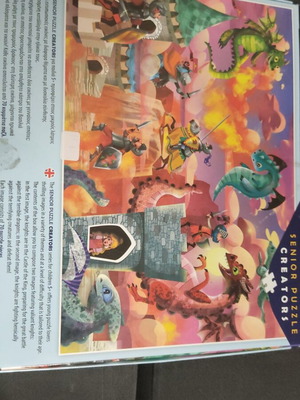 2 puzzles 70 pieces knights theme