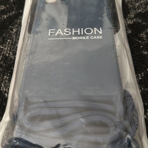 Fashion Mobile silicone case for iPhone 11 Pro blue with neck strap new