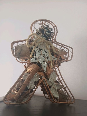 Διακοσμητικό ποτ πουρί Gingerbread Man καινούργιο