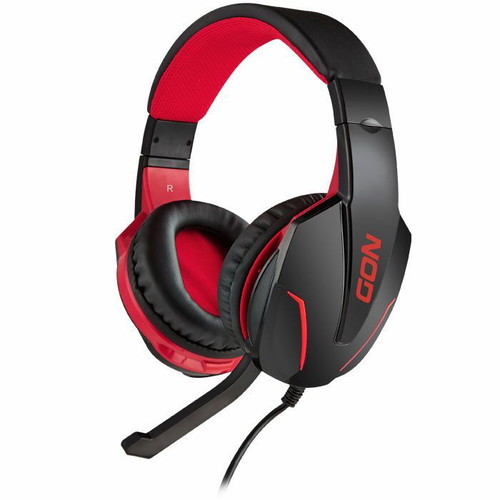 NOD Ground Pounder gaming headset new with adjustable microphone and red LED