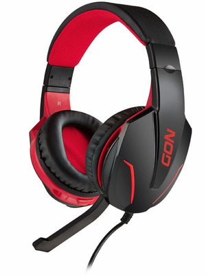 NOD Ground Pounder gaming headset καινούργιο με ρυθμιζόμενο μικρόφωνο και κόκκινο LED