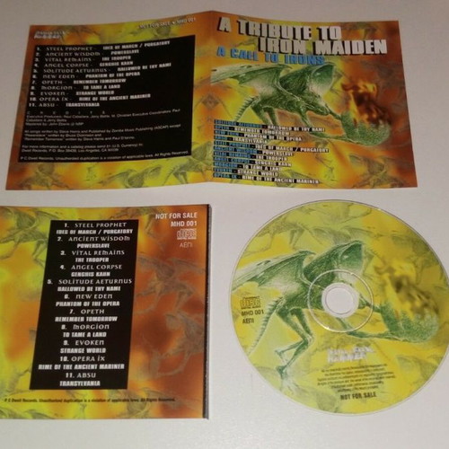 A Call to Irons A Tribute to Iron Maiden CD used, metal