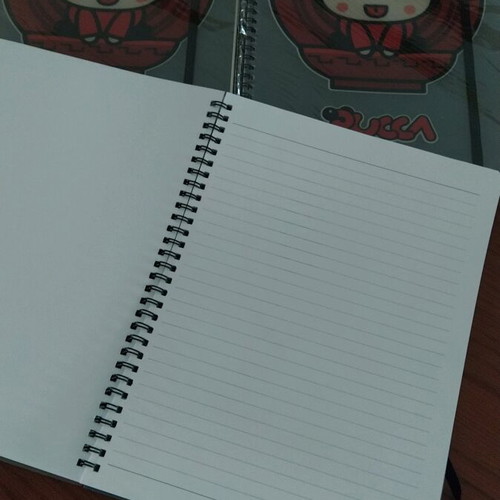 Set of 2 PUCA spiral notebooks with glossy cover and elastic band new