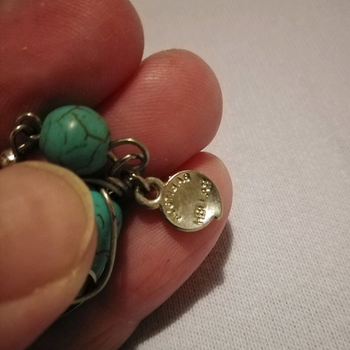 Handmade turquoise dangle earrings like new