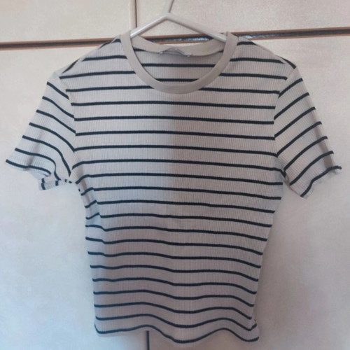 Zara women's blouse M like new, black and white