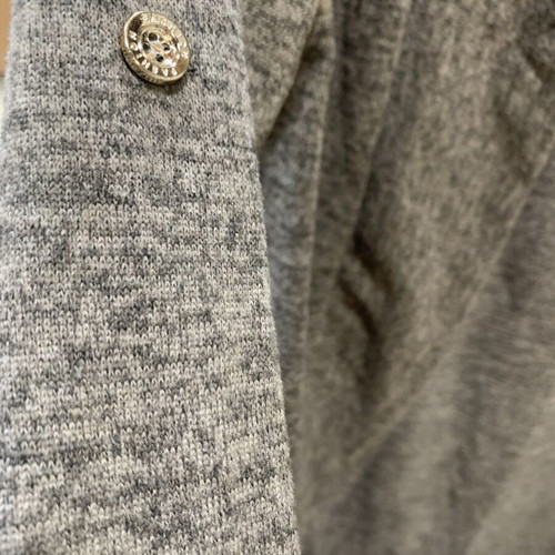 Italian women's cardigan, size S, grey