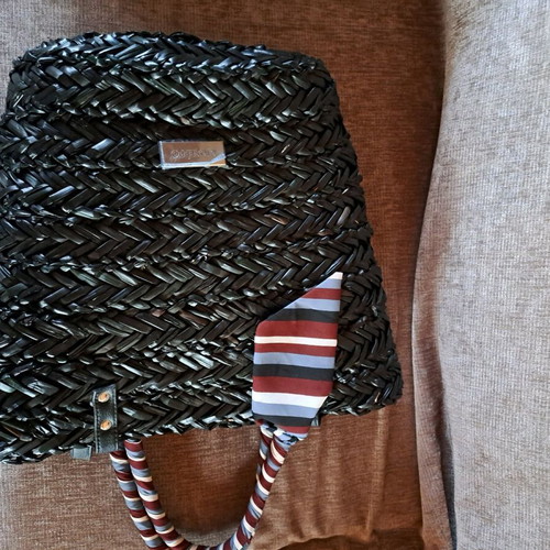 Gioseppo shoulder/hand bag like new, black with blue lining