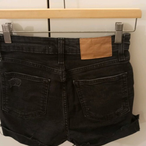 H&M shorts used, high waist, black, XS