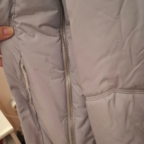 Women's long jacket new gray turquoise size M