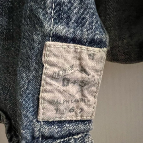 Ralph Lauren jean shirt used, slim line, blue, size S-M