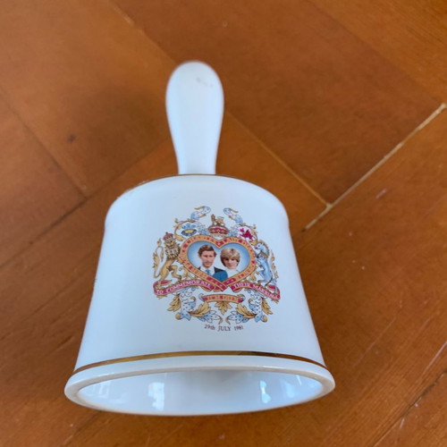 Porcelain bells, pack of 2, Japanese and English design