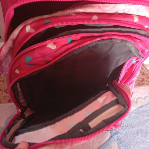 Polo Glow Girl school trolley bag used, fuchsia color