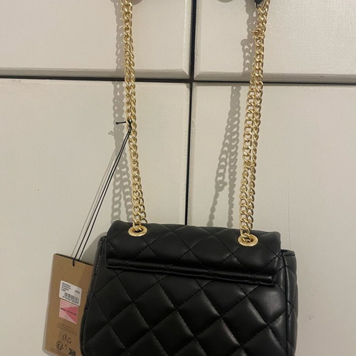 Valentino Bags Ocarina Black Quilted Shoulder Bag New with Tag