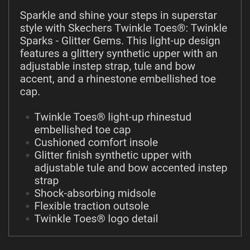Skechers Twinkle Sparks Glitter Gems Sneakers No 27 Silver and Blue