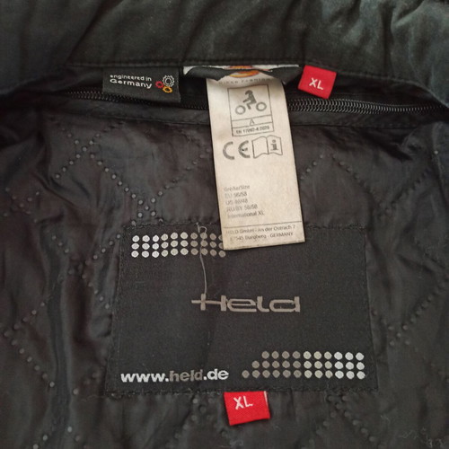 Held motorcycle jacket XL with unique Twisted Sister custom back