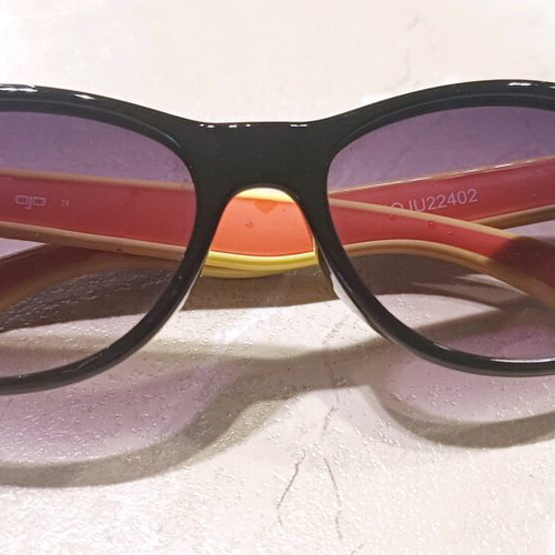 OJO kids sunglasses used, black and multicolor