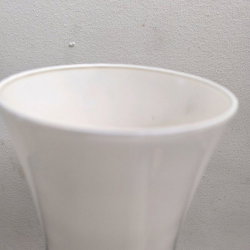 BICOLORE vase beige with glossy finish like new