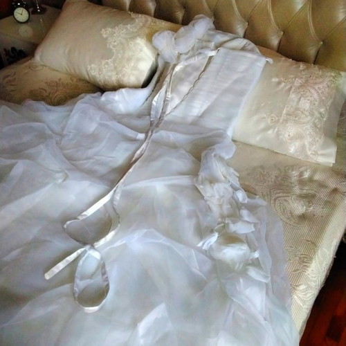 Wedding dress new, one shoulder, white, size L