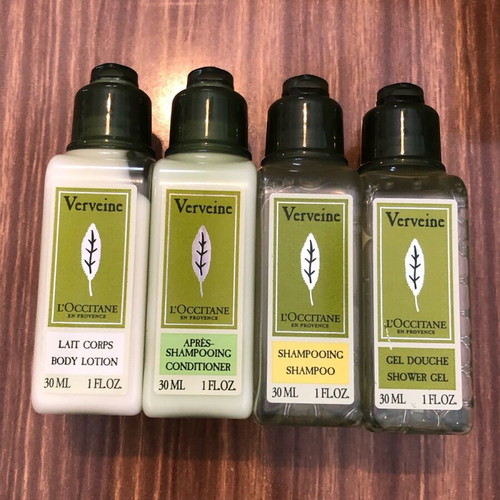 L'Occitane Verveine Bath Products Set new, 18 pieces travel size