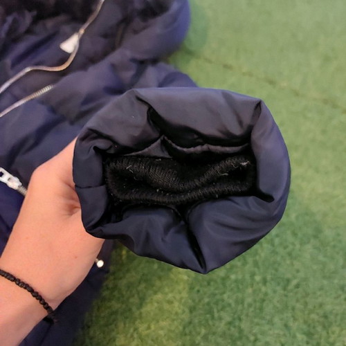 Zara jacket used for girl 9 years old, blue with lining and double zipper