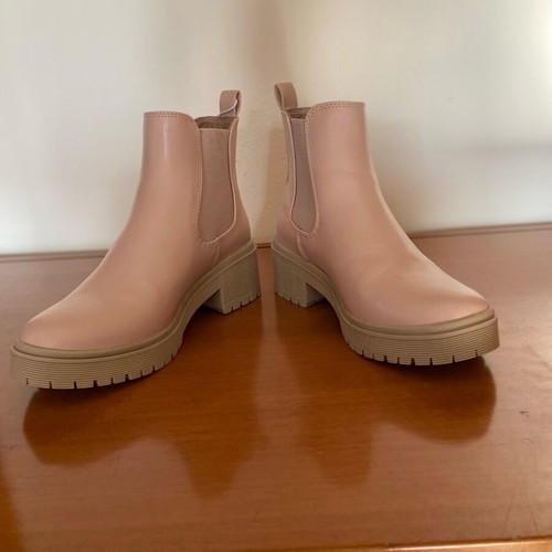 Amazon ankle boots new, beige, size 35-35.5
