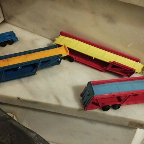 Joy Toy collectible toy trucks used, some for parts, pack