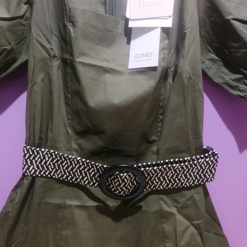 Liu Jo mini dress new, cotton, khaki, size EU32 XS