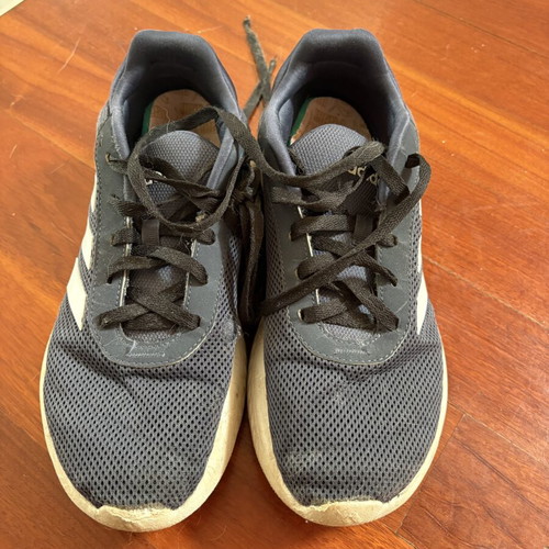 Adidas Cloudfoam Comfort trainers, dark navy with white stripes, size EU 41⅓