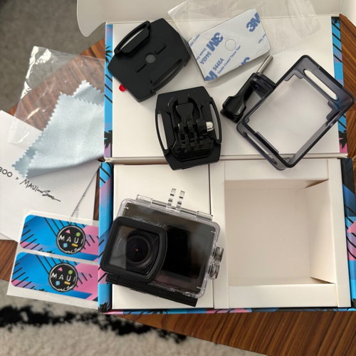 Egoboo X Maui And Sons MUSJ4000BLK action camera new 4K Ultra HD