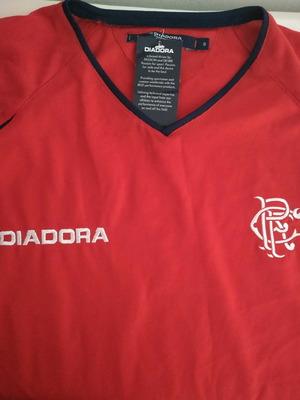 Συλλεκτική φανέλα Rangers vintage 2004-05 καινούργια, μέγεθος S Diadora