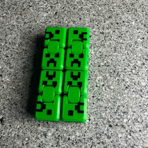 Fidget cube with Creeper face from Minecraft new