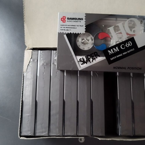 Samsung Super HD MM C-60 box with 10 sealed cassettes new