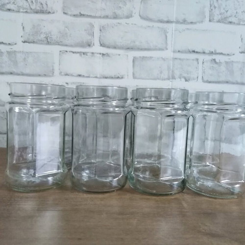 Glass jar without lid like new
