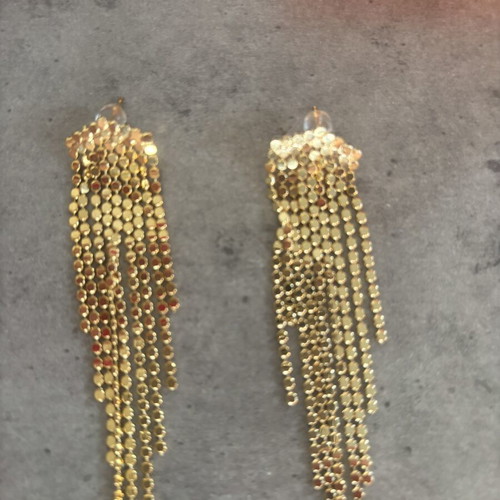 Earrings like new, gold tone