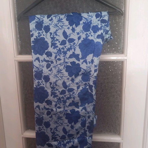 Studio 83 blue satin pants like new, Greek brand