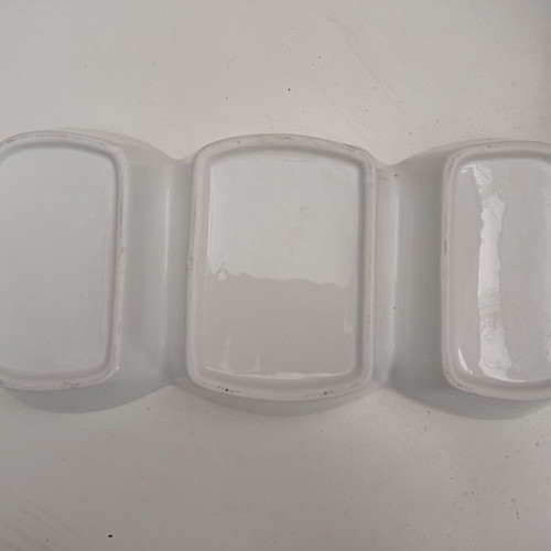 Serving plate for appetizers and nuts ceramic white like new
