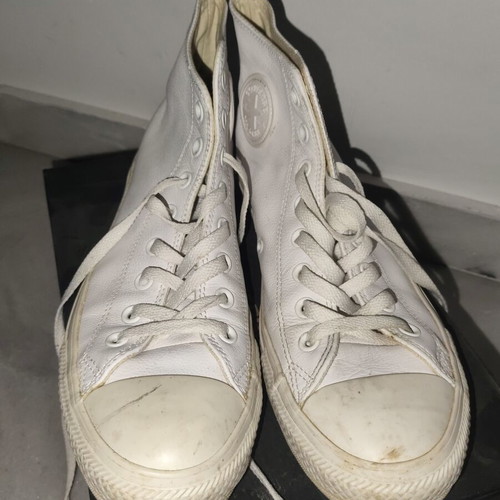 Converse δερμάτινα μποτάκια, άσπρα, νούμερο 42,5