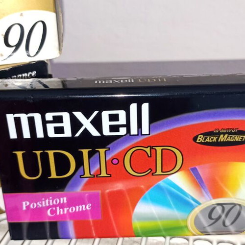 Maxell UDII-CD 90 chrome Type II cassette tapes, 10 pack, sealed