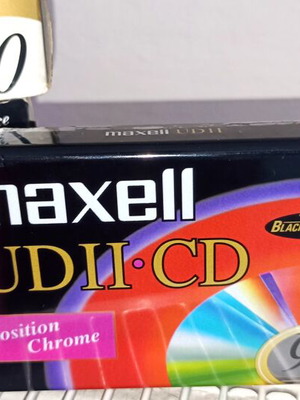 Maxell UDII-CD 90 chrome Type II cassette tapes, 10 pack, sealed
