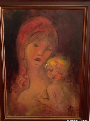 Doris oil painting on canvas used with frame 60x80 and 50x70
