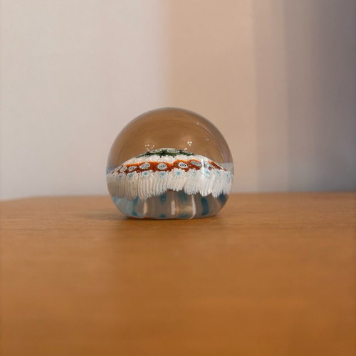 Murano millefiori decorative paperweight like new